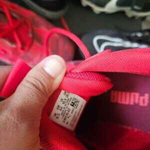 Red Lamelo Ball basketball shoes